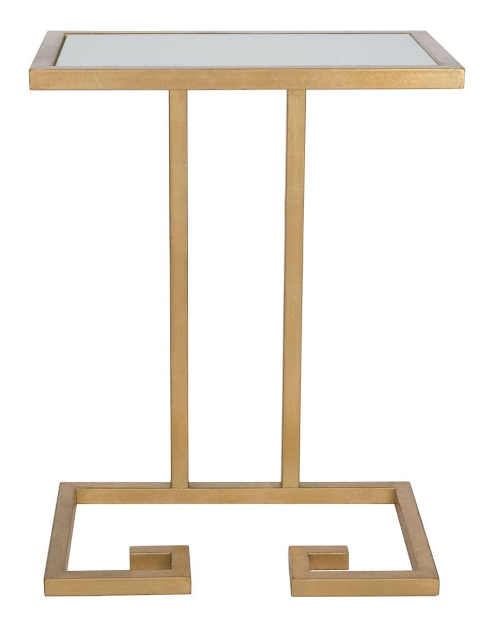 Gold/White Accent Table Z4674