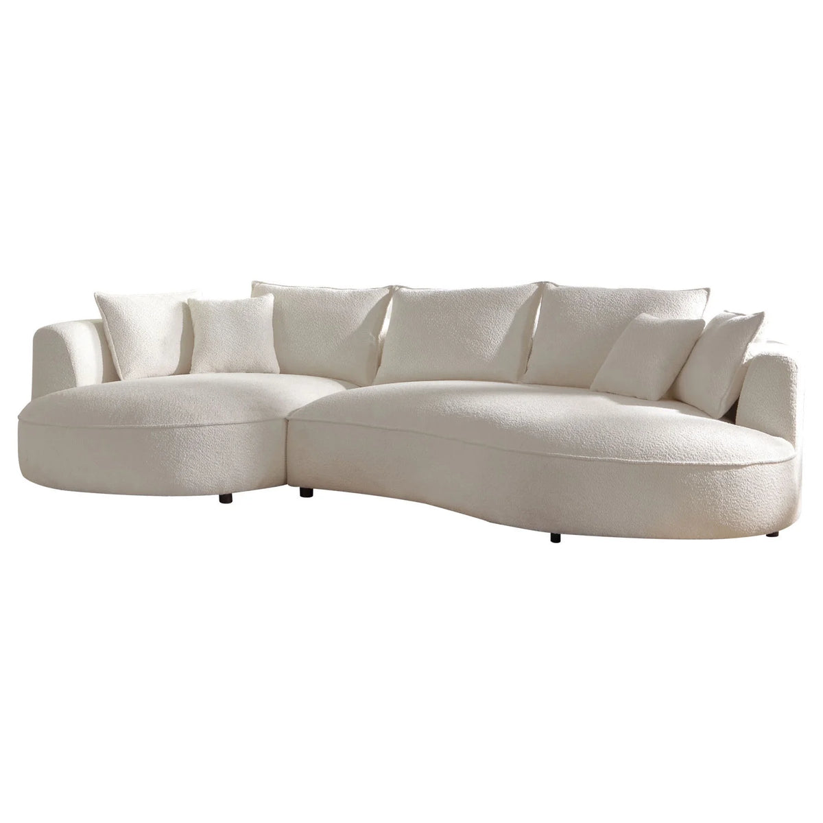Modern Vintage Velvet Sectional Sofa with Chaise Y28384