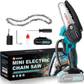 Mini Chainsaw 4 Inch Cordless Handheld Pruning Chainsaw Pack of 2 Q246585