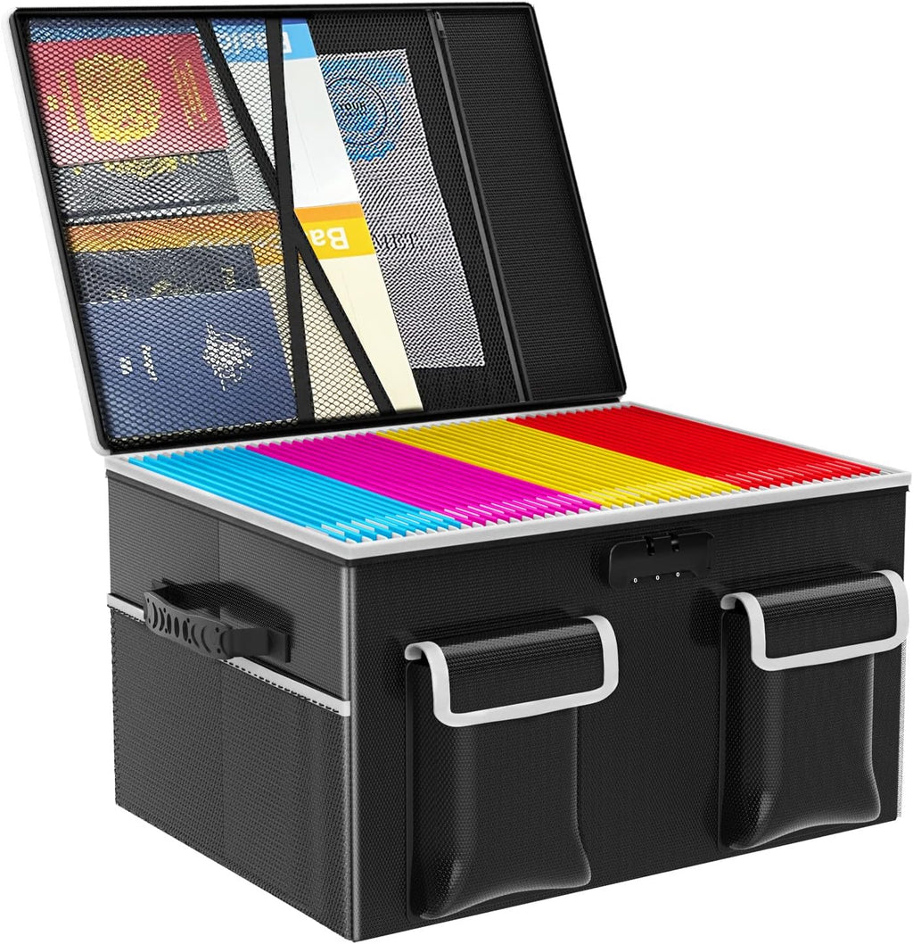 Collapsible File Box for Hanging File Folders, Pack of 2 N186768