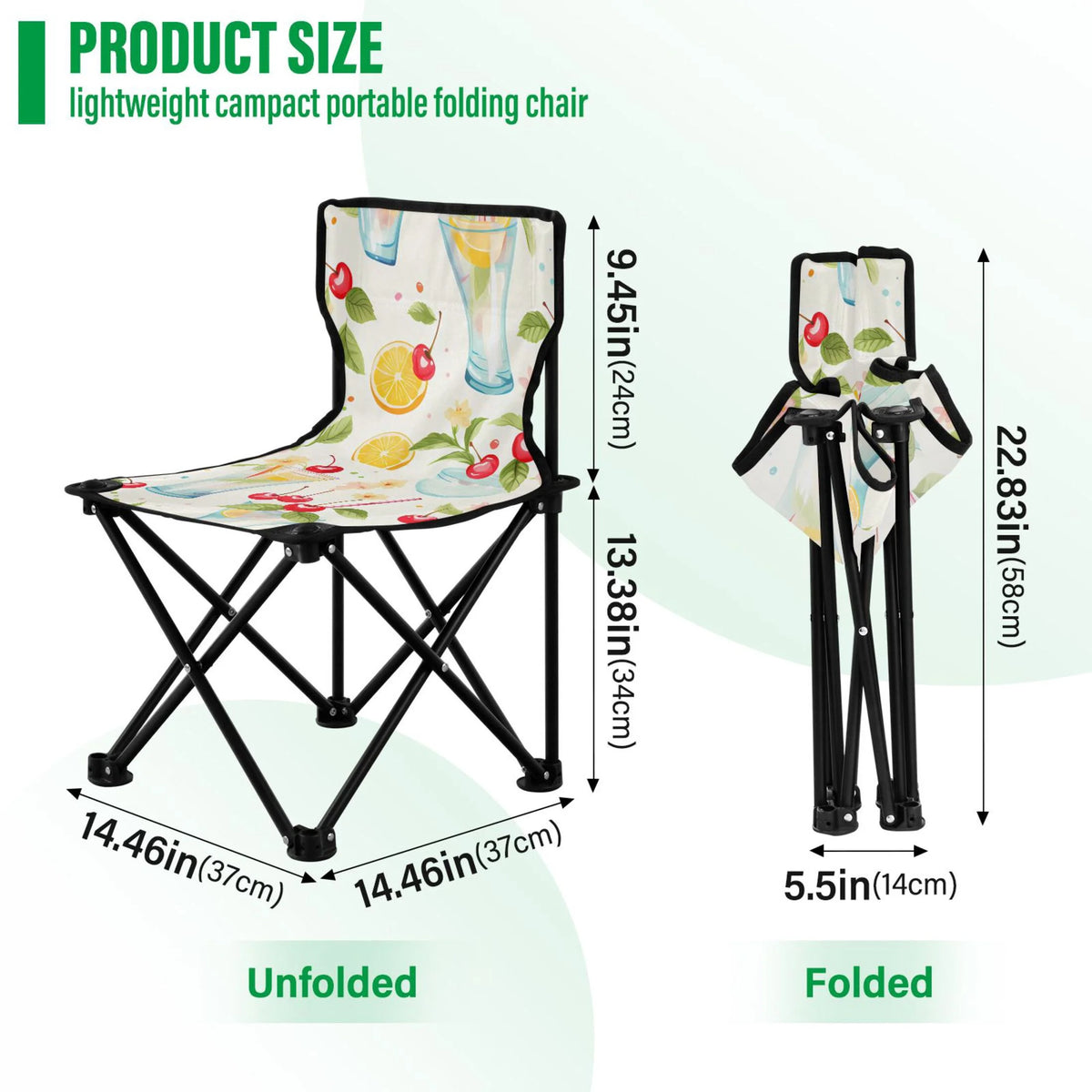 Portable Camping Folding Chair with Carry Bag M6172