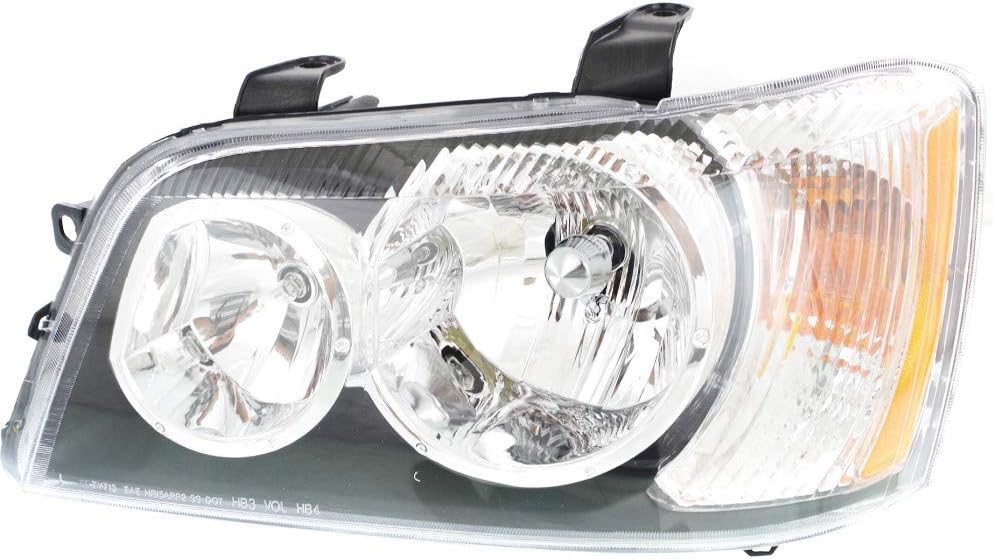 Passenger Side Head Light Assembly with Bulbs T1161