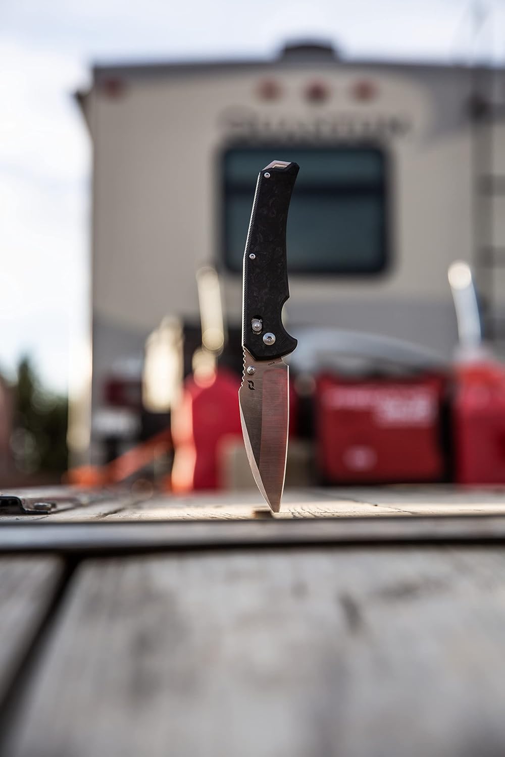 8.75in S35VN Steel Blade Folder with Forged Carbon Fiber Handle B238