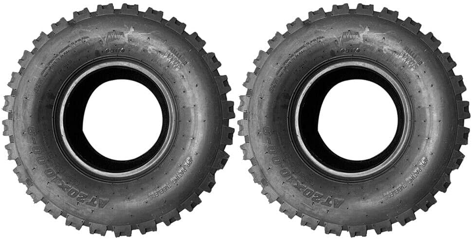 Set of 2 20x10-9 ATV Tires Tubeless 4PR P16295