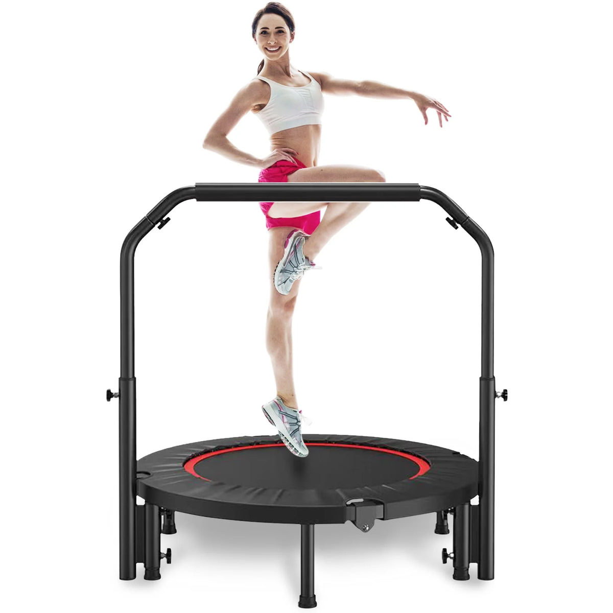 40 Fitness Mini Trampoline with Adjustable Handle J9838