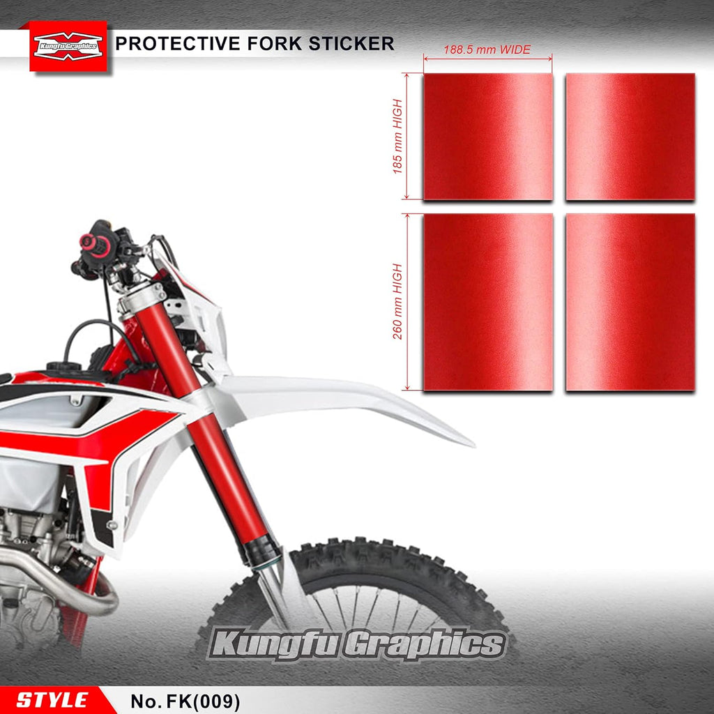 Black Upper Mid Fork Tube Decal Kit (Pack of 4) J379