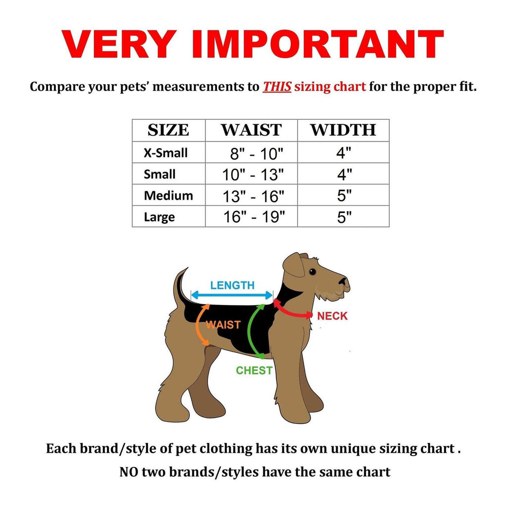 Washable Fleece Dog Diaper with Suspender C5815