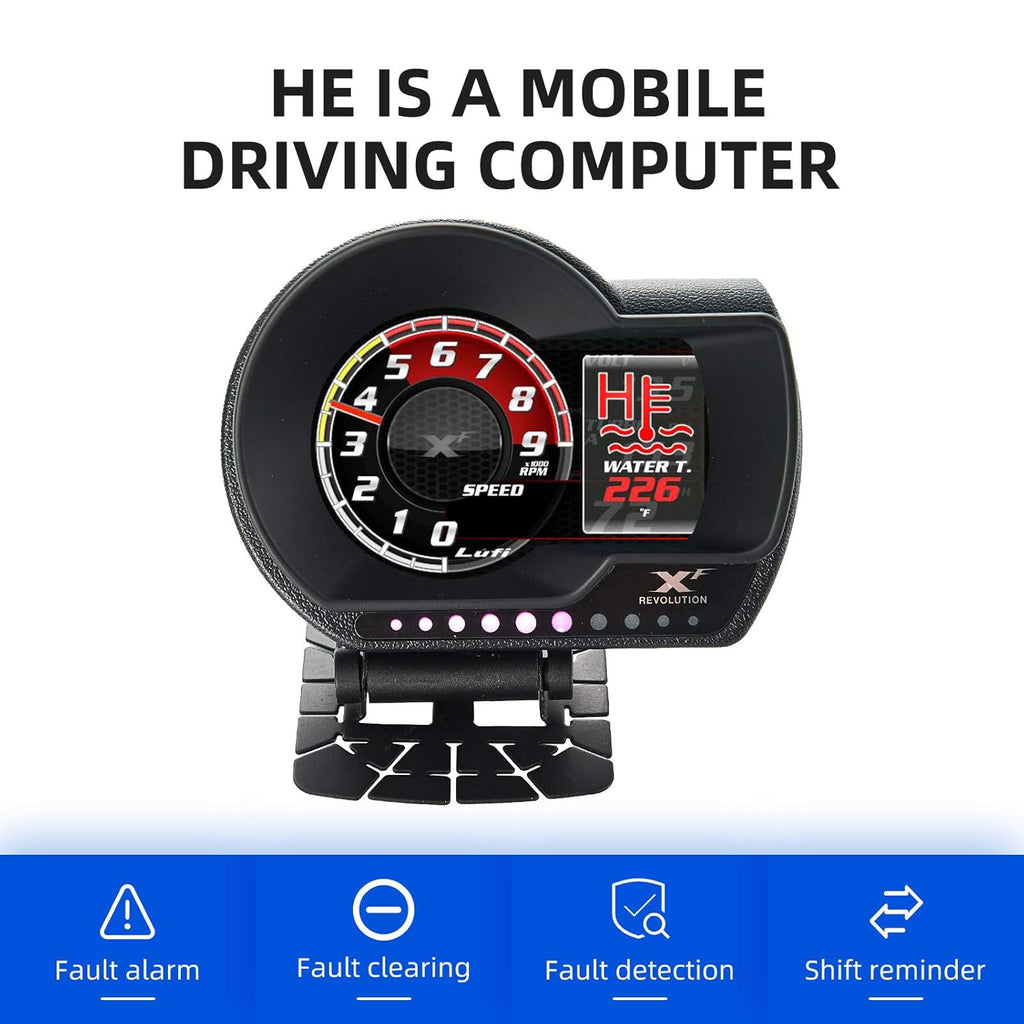 Multifunctional OBD2 Gauge Heads Up Display Scanning Tool M266