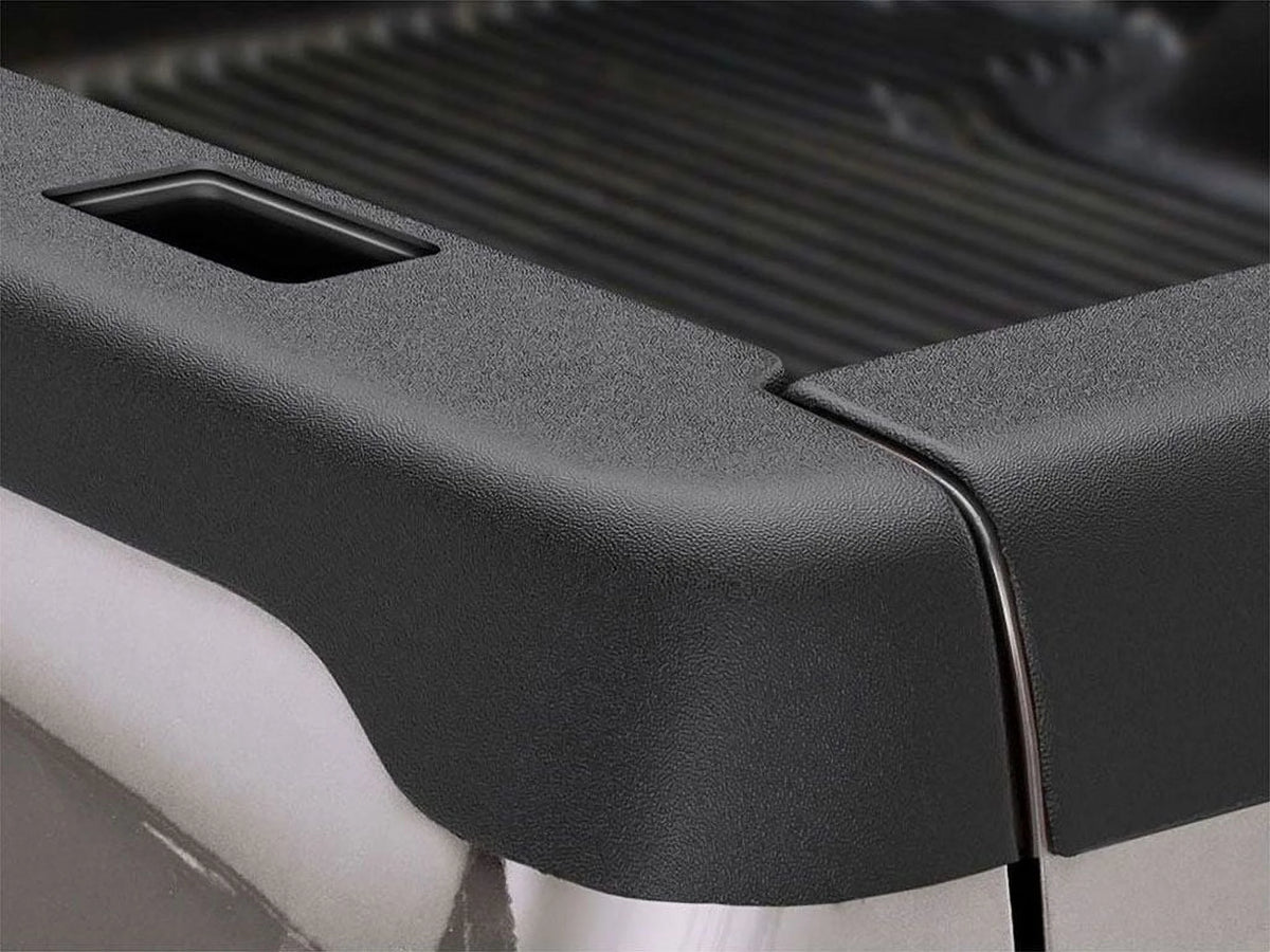 Black Smooth BedRail Caps with Stake Holes, 2-Pc Q1021