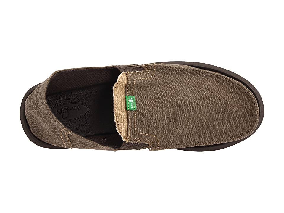 Brown Men&s Slip-On Shoes Y111875