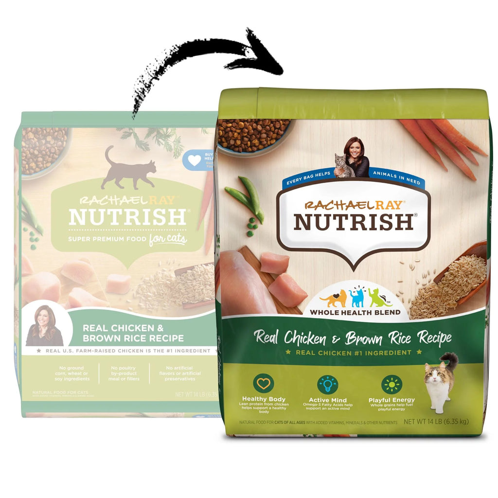 Chicken & Brown Rice Recipe Dry Cat Food 14-Pound Bag C79930