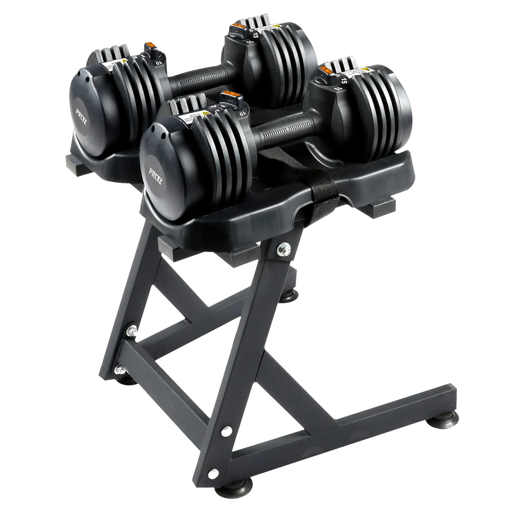 10-30lb Adjustable Dumbbell Pair with Stand S5916
