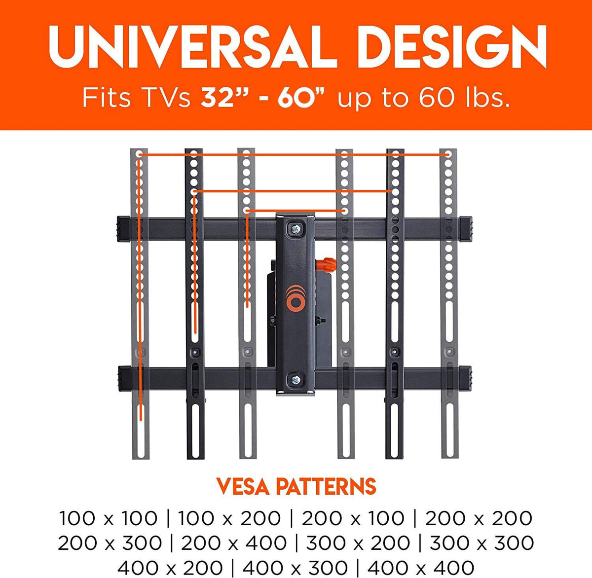 Swivel Full Motion TV Wall Mount for TVs Up to 60 V3915