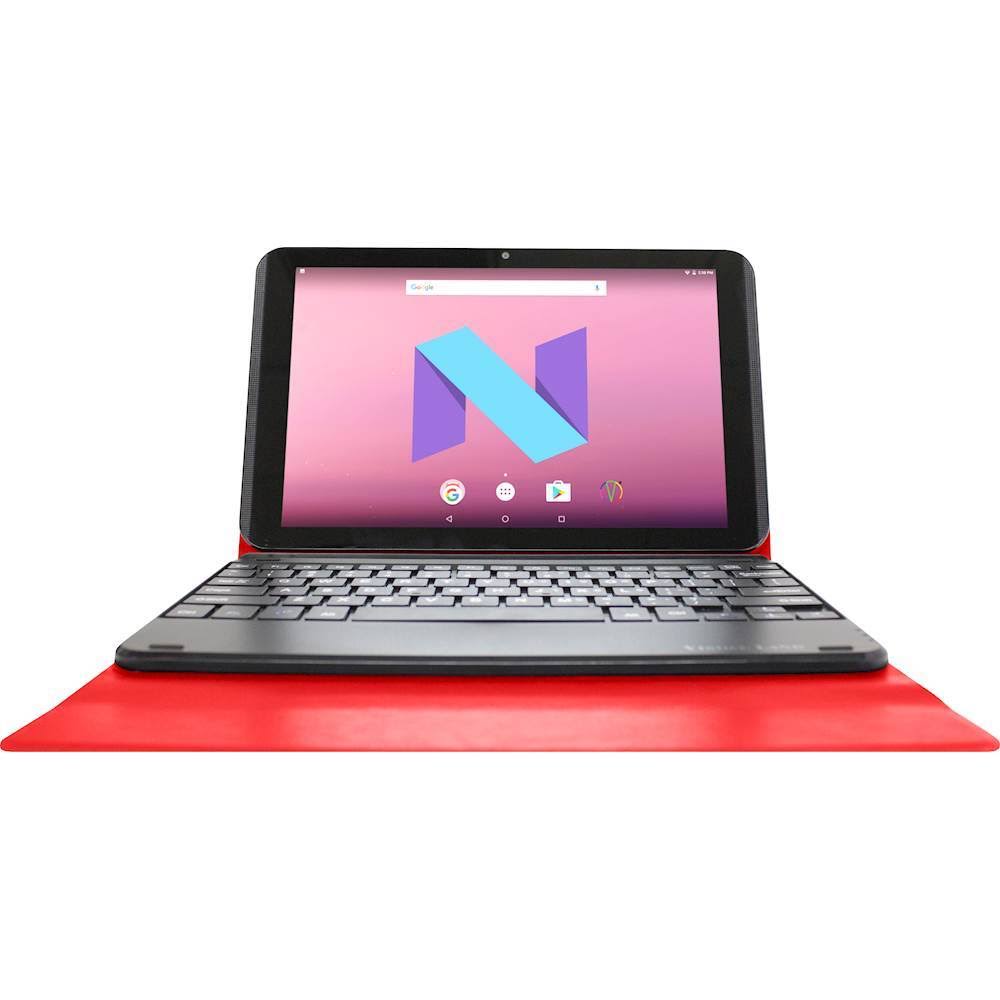 Red 10.1 IPS 16 GB Tablet with Docking Keyboard Case Stand X9089