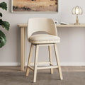 Swivel Counter Stool with Rubber Wood L2233