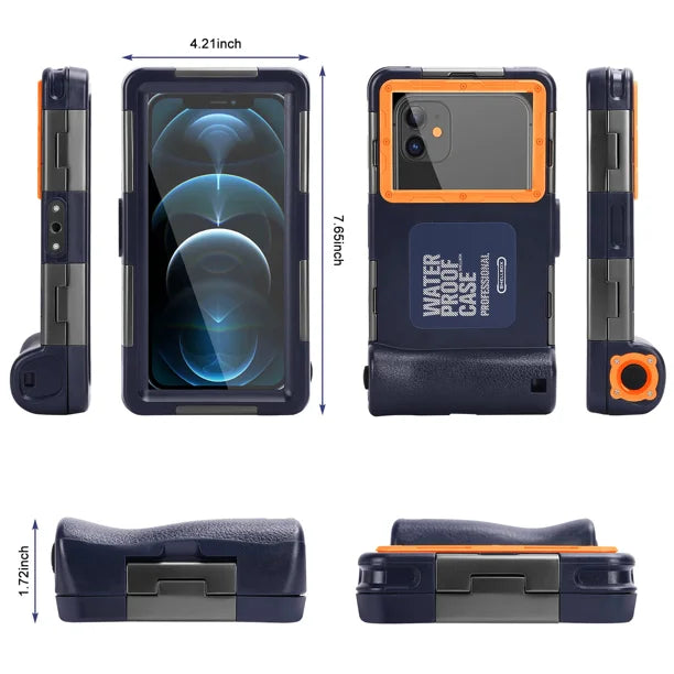 Waterproof UnderWater Case for Phones Up to 6.9 Inch with Lanyard N1974