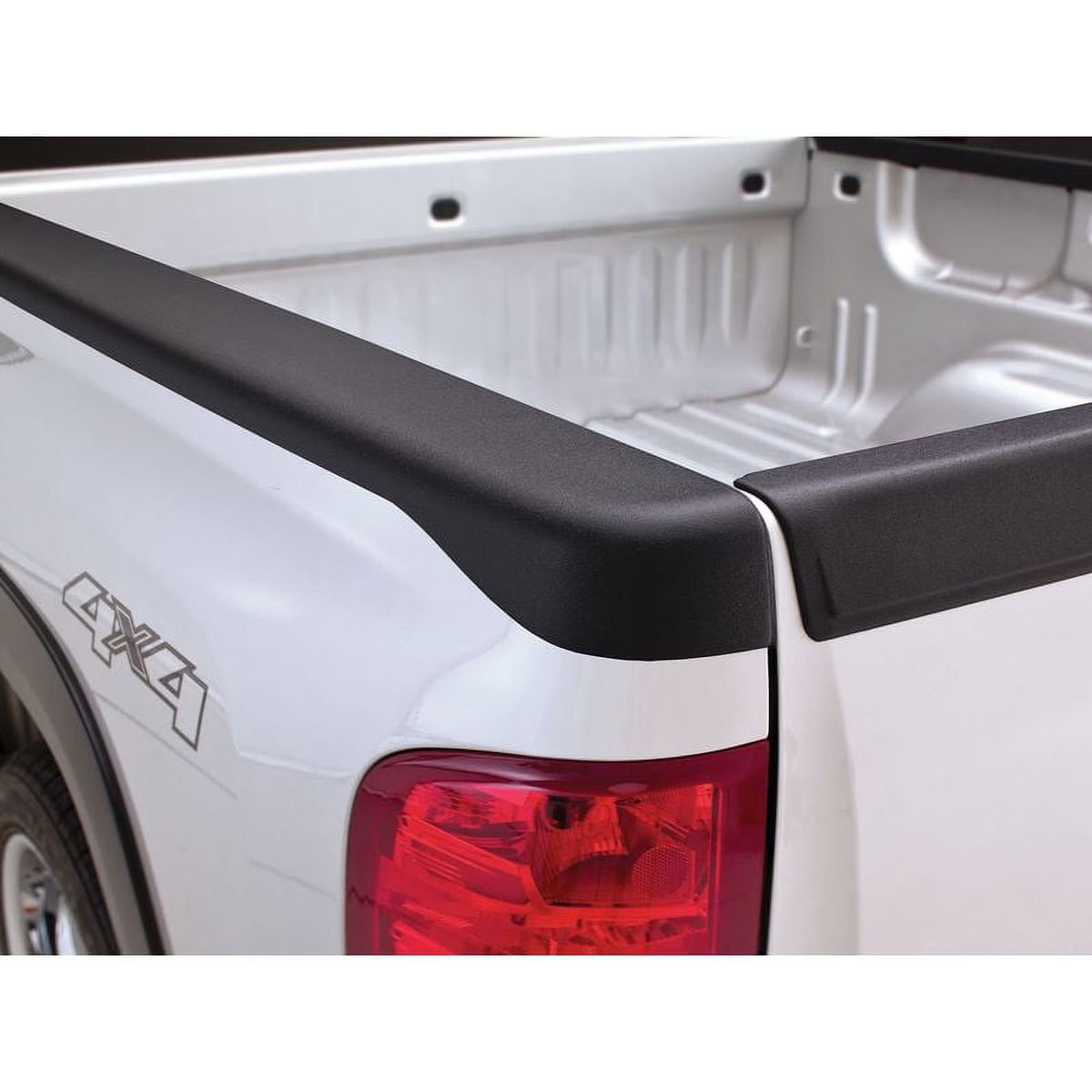 Black Smooth BedRail Caps with Stake Holes, 2-Pc Q1021