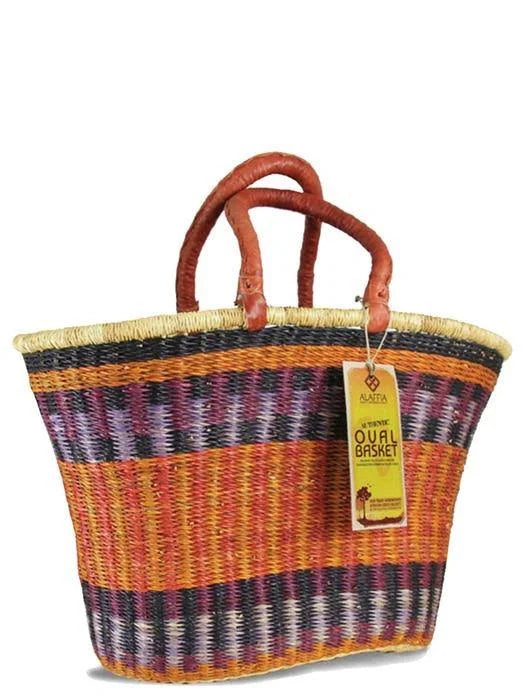 Handwoven Oval Basket A9393