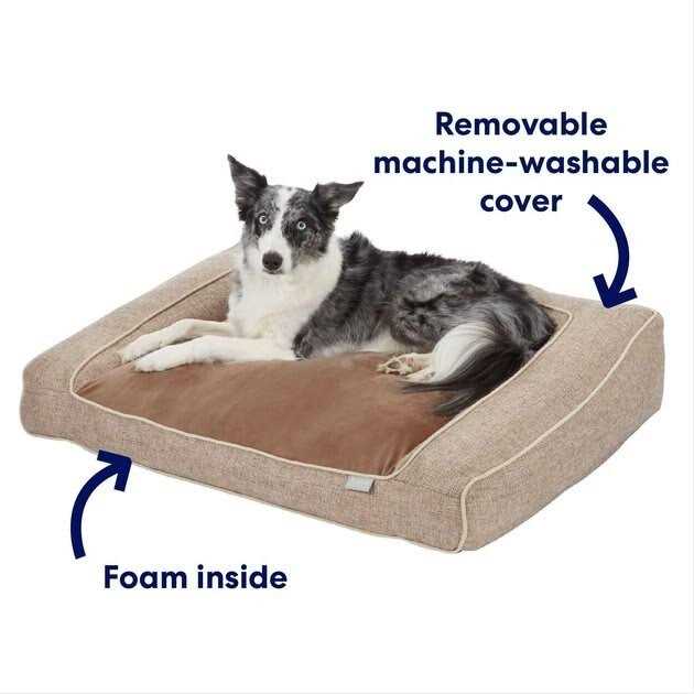 Orthopedic Bolster Dog Bed with Removable Cover O836