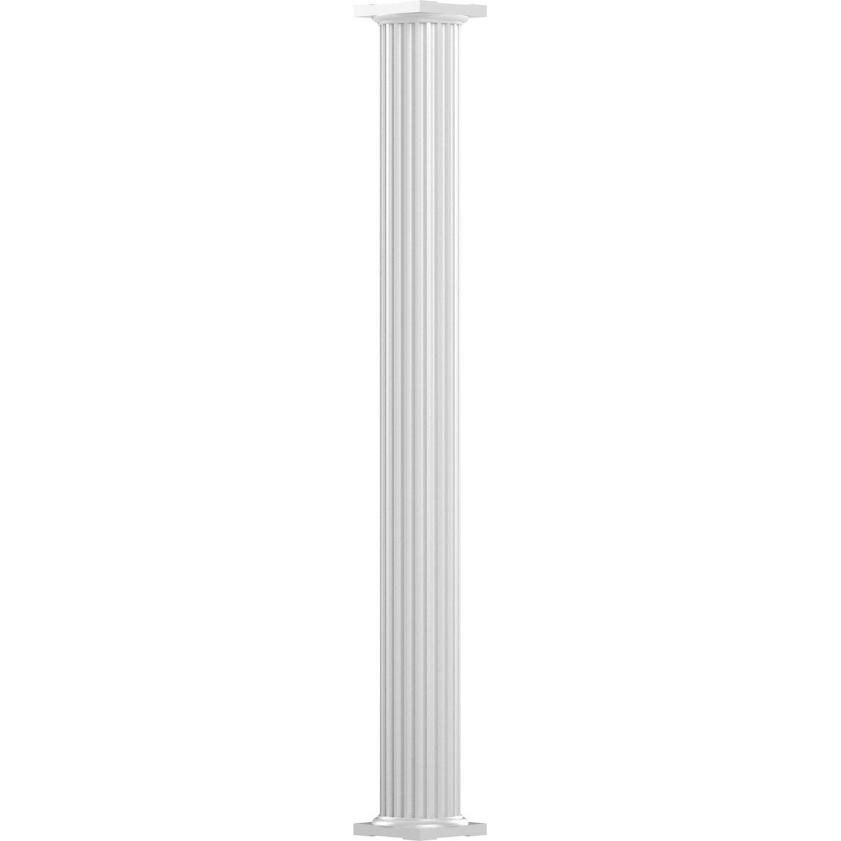 8x22 x 9& Round Shaft Aluminum Column, 2 Halves Included C61145