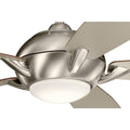 Brushed Stainless Steel LED Ceiling Fan O77205