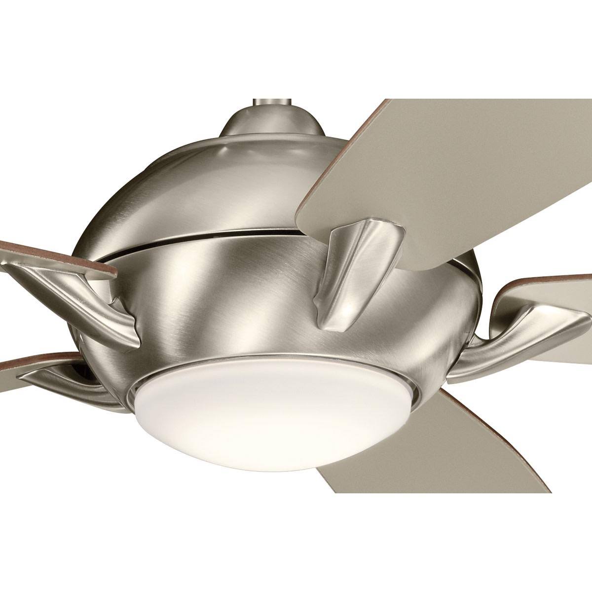Brushed Stainless Steel LED Ceiling Fan O77205