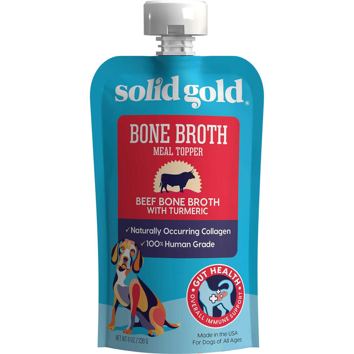 Beef Bone Broth with Turmeric Dog Food Topper Z7792