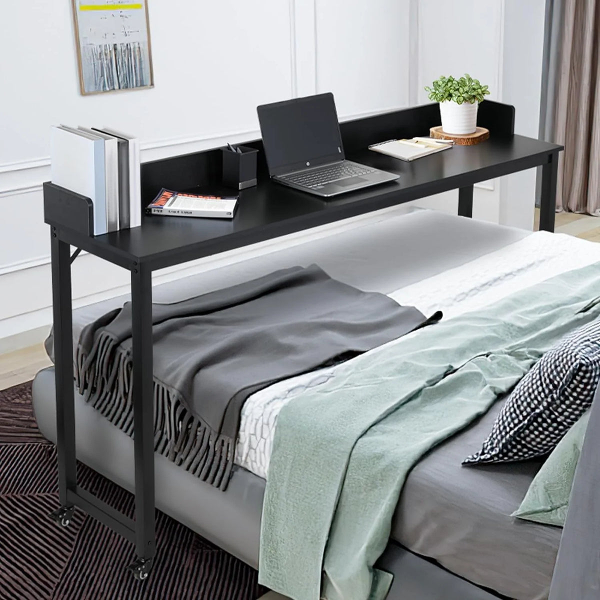 70.8 Overbed Table with Wheels L42369