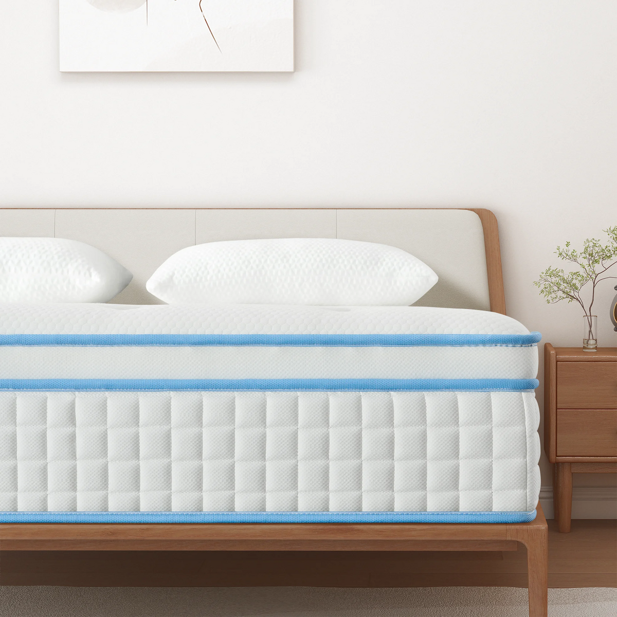 Queen 14 Inch Hybrid Gel Memory Foam Pocket Innerspring Mattress O7322
