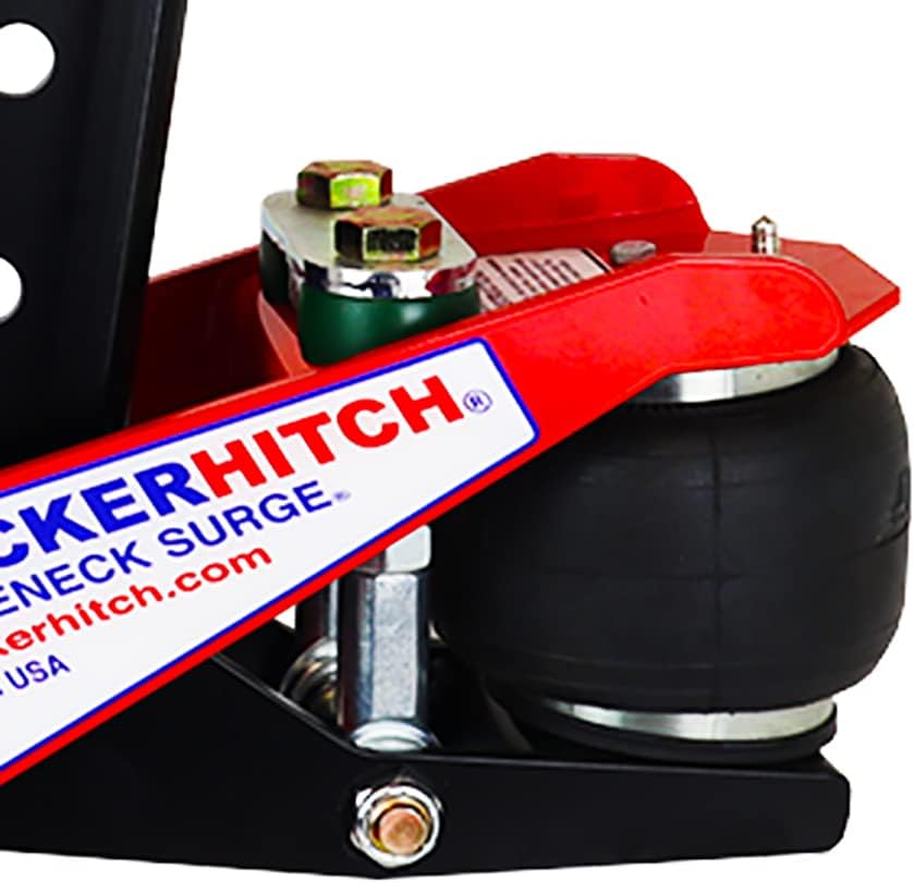 Gooseneck Air Hitch & Coupler, Round 3-15/16" Angled Pin 30K Coupler 9" Offset U683