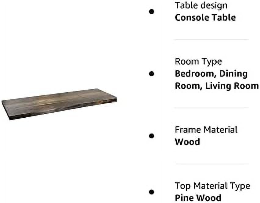 Reclaimed Ponderosa Pine Wood Console Table Top and Bench C562