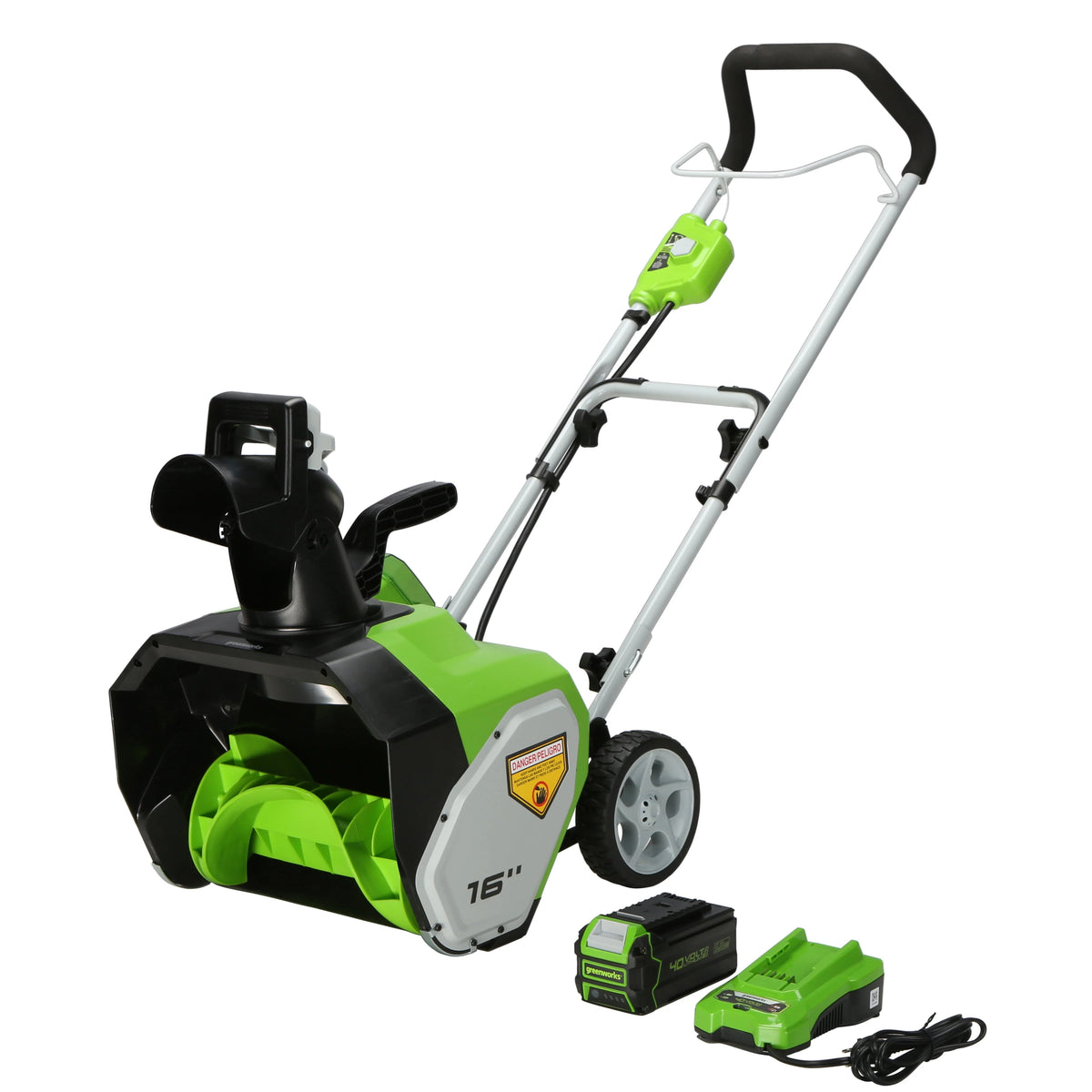 40V 16 Cordless Snow Thrower with 5Ah Battery and Charger X394917