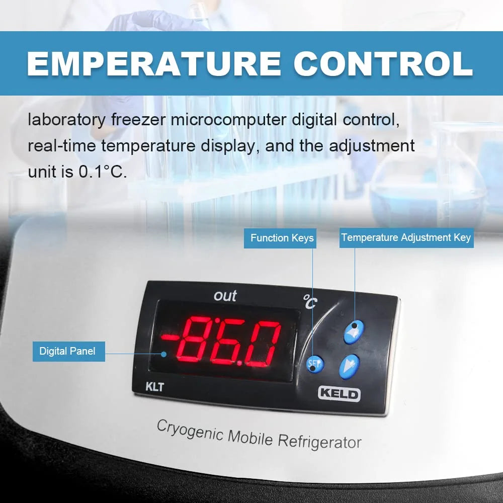 20L Ultra-Low Chest Freezer Laboratory Fridge -45℃~ -86℃ B38078
