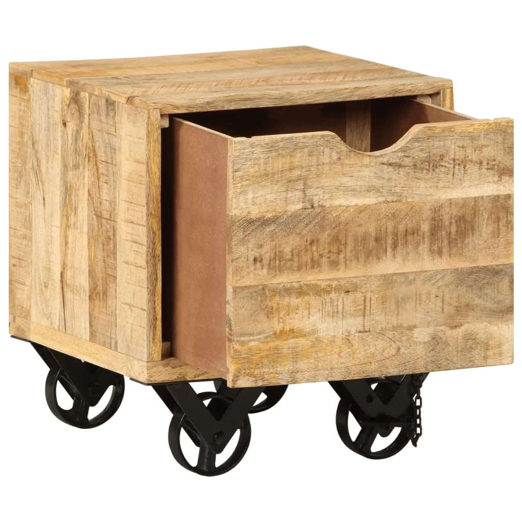 Mango Wood Side Table with Drawer K559278