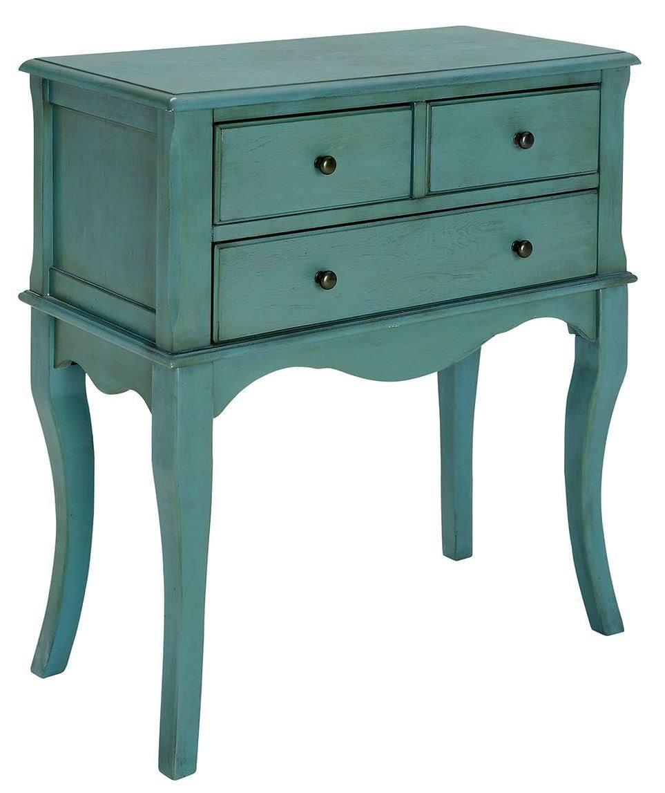 Antique Teal Hallway Cabinet G87175