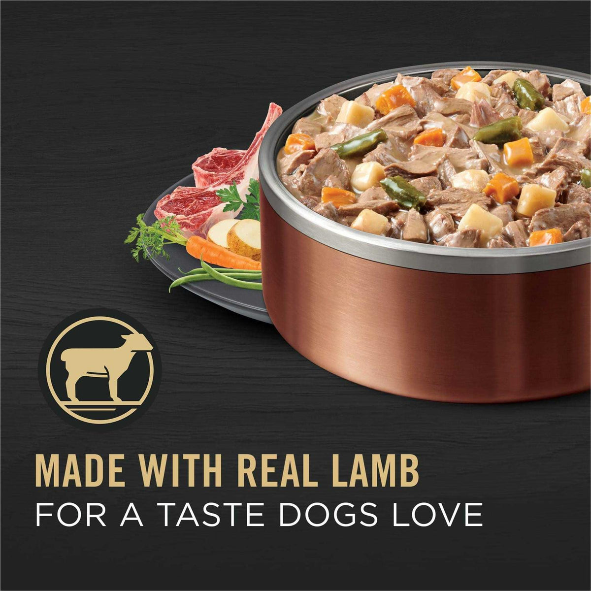High Protein Wet Dog Food Lamb and Vegetables Entree D33946