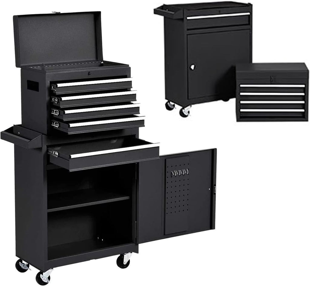 5-Drawer Rolling Tool Chest with Lockable Drawers V8209