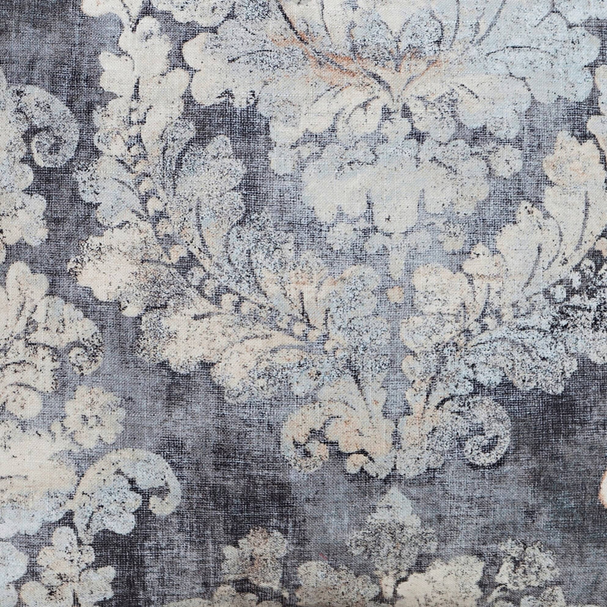King Distressed Damask Duvet and Shams G7868