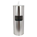 Stainless Steel Floor Stand Wipe Dispenser with Built-in Trash Can T661