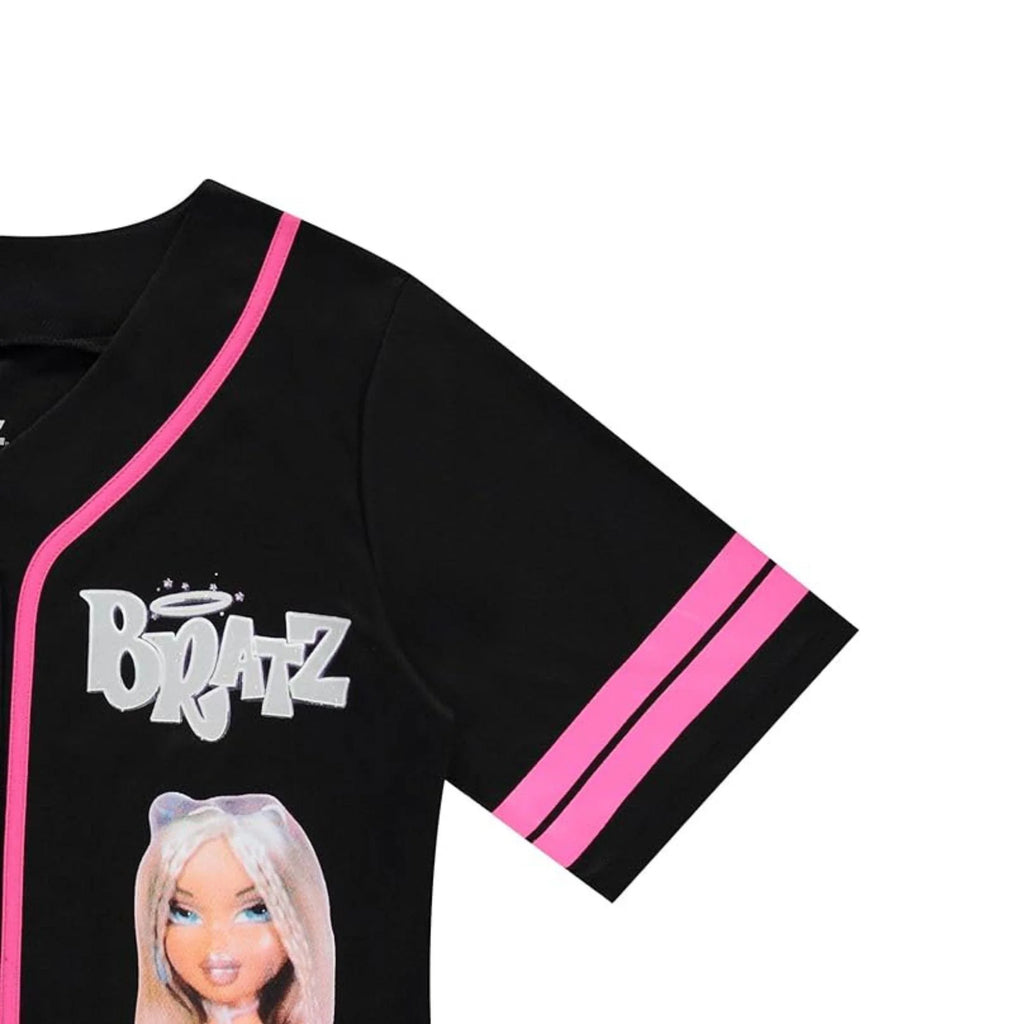 Black White Ladies Baseball Jersey F732493