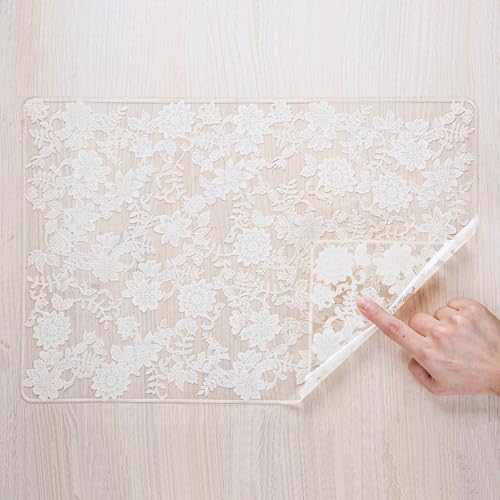 Gold Placemats Set of 6 Rectangle Vinyl Table Mats F75691