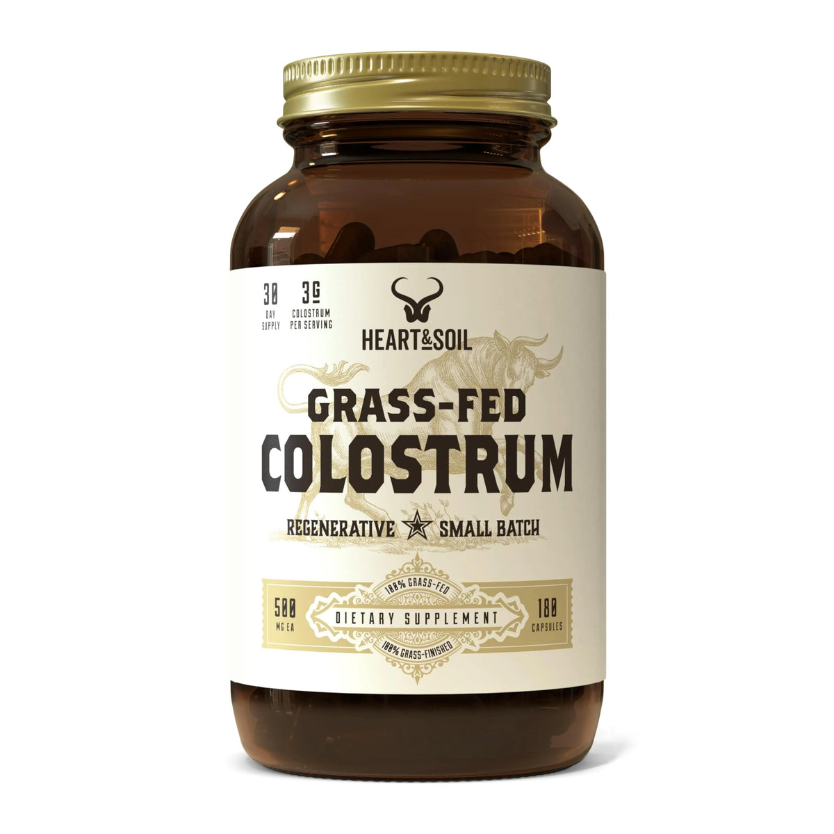 Grass-Fed Colostrum 180 Capsules Dietary Supplement L70135