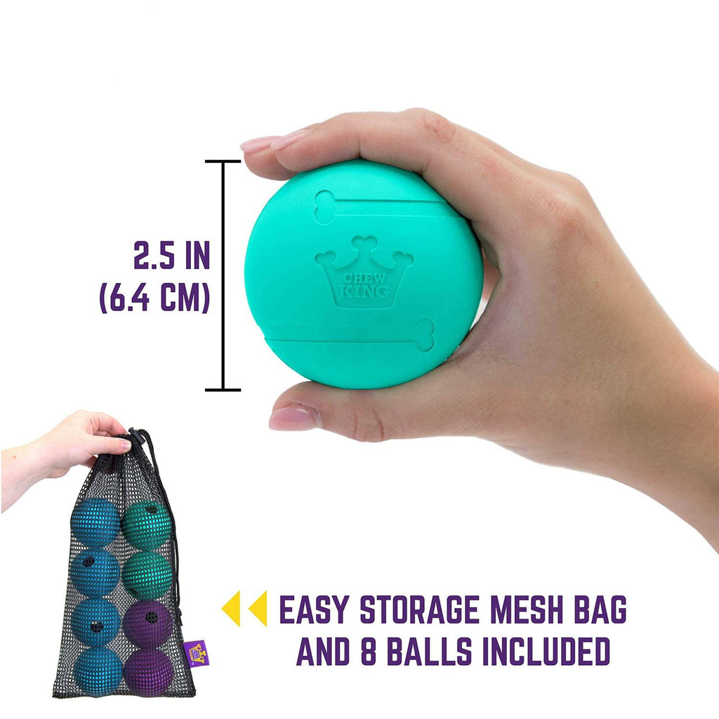 2.5 Durable Rubber Fetch Balls Dog Toy M788