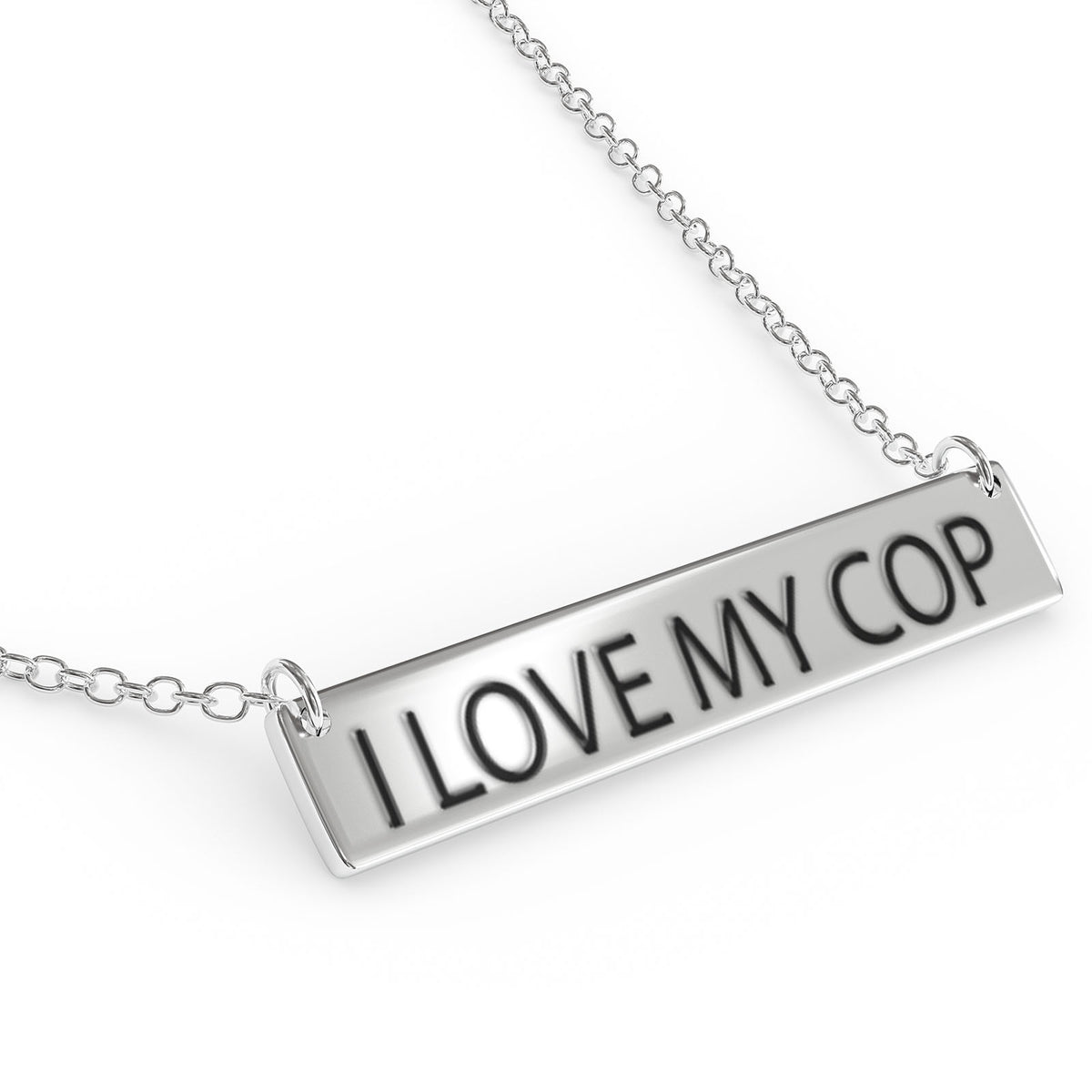 Sterling Silver Bar Pendant Necklace C542