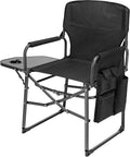 Steel Frame Folding Camping Chair with Side Pockets L452897