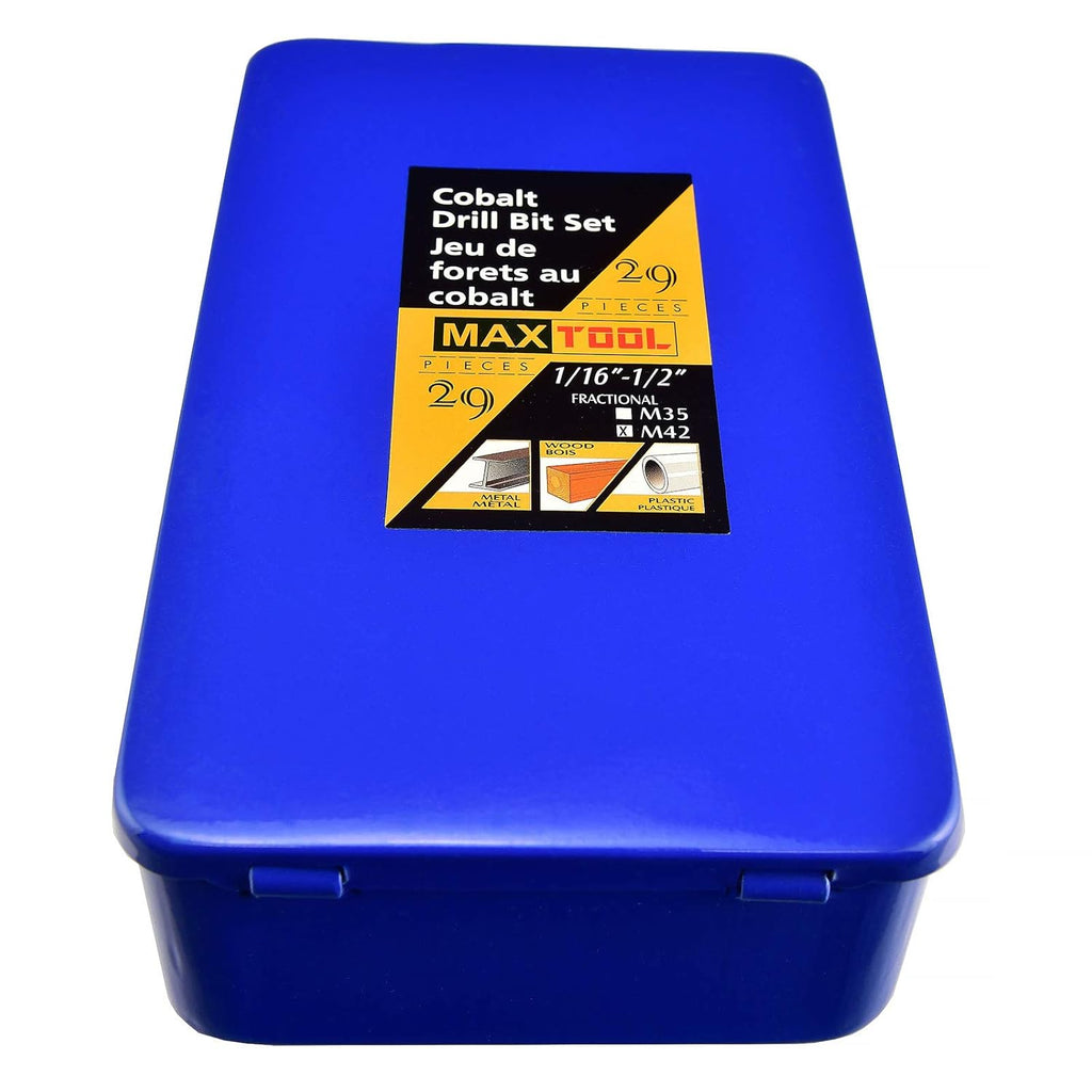 29 Piece Cobalt HSS M42 Twist Drill Bit Set S95019