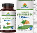 Organic Fenugreek 1500mg 300 Vegetarian Tablets L22850