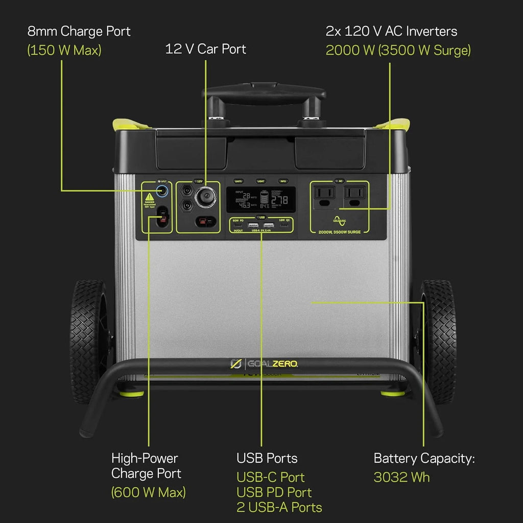 Portable Power Station 2982Wh Lithium Battery 2000 Watt Z27457