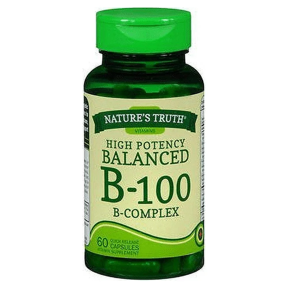 B-100 B-Complex Quick Release Capsules 60 ct Pack of 6 D3804