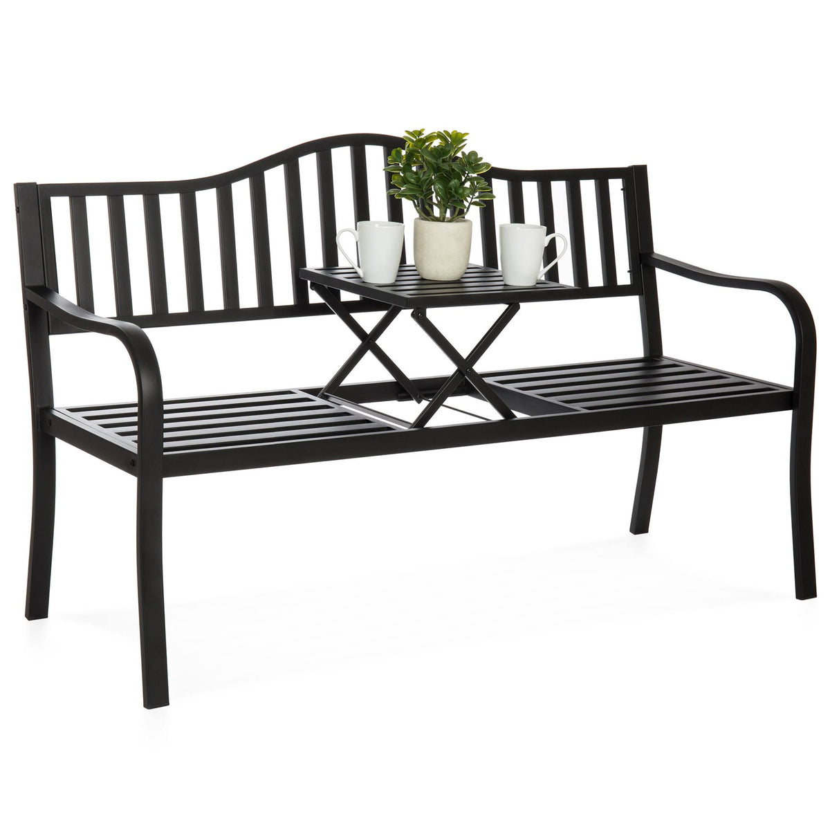 Cast Iron Patio Garden Bench Z2402